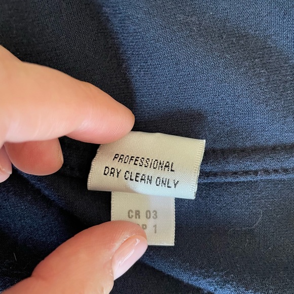 ST.JOHN SPORT by Marie Gray Cotton Blend Velvet Jacket Gold-Buttons Blue Sz.M - Picture 10 of 11